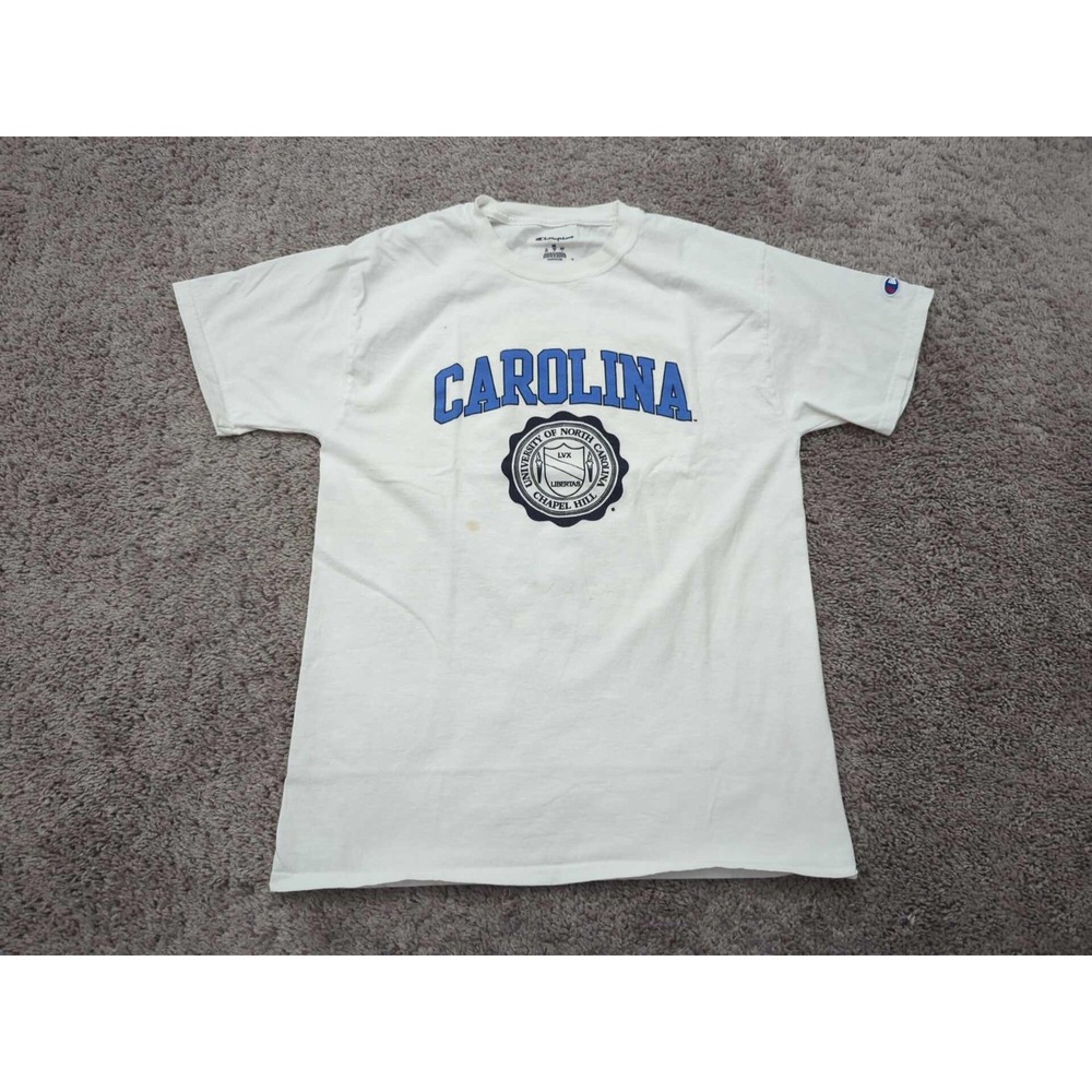University of North Carolina Mens T Shirt‎ Medium Short Sleeve Champion White